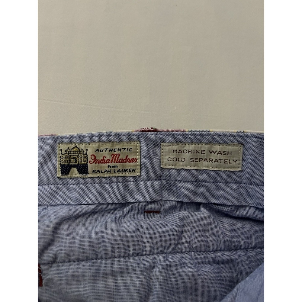 Polo Ralph Lauren Indian Madres Chino Shorts Men's Size 40 Flat Front Preppy - Picture 5 of 7